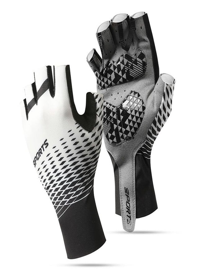Wnddle Cycling Gloves for Men, Half-Finger Summer Cycling Gloves, Fitness Gloves for Men Summer, for Motorcycles, Bicycles, MTB, Gym and Other Sports (Medium) - Image 1